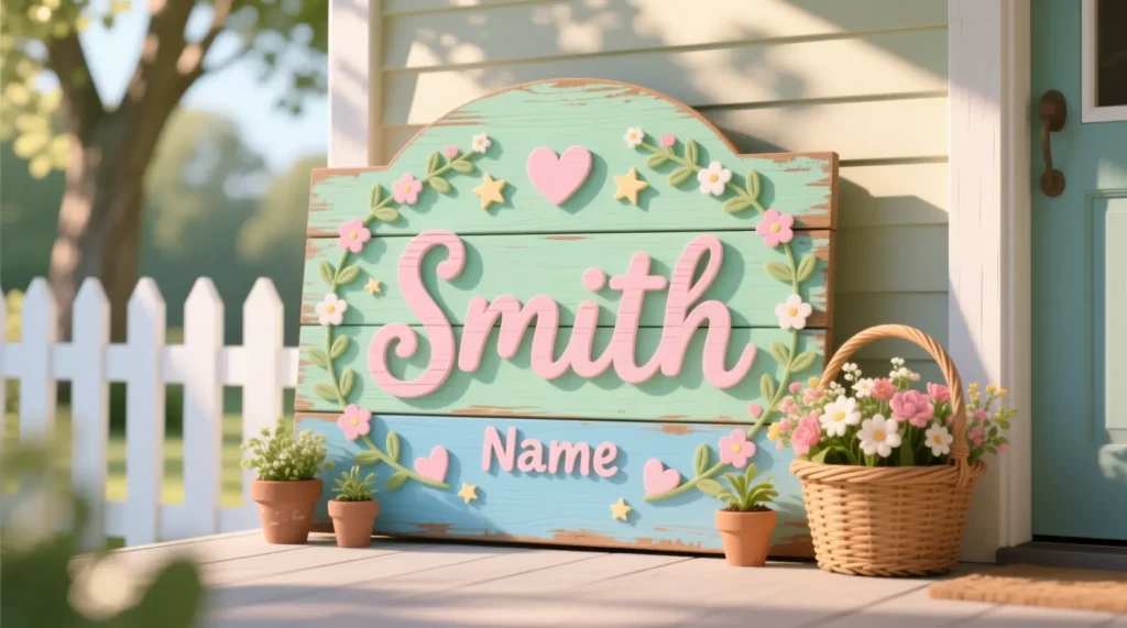 Cute Last Name Sign Ideas