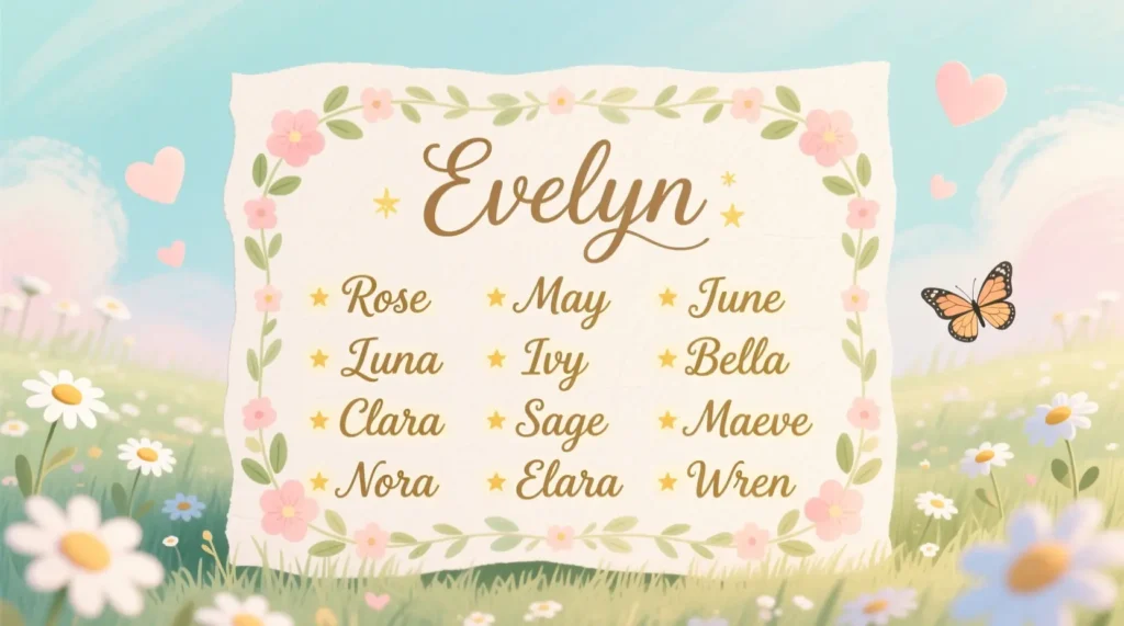 Cute Middle Names for Evelyn