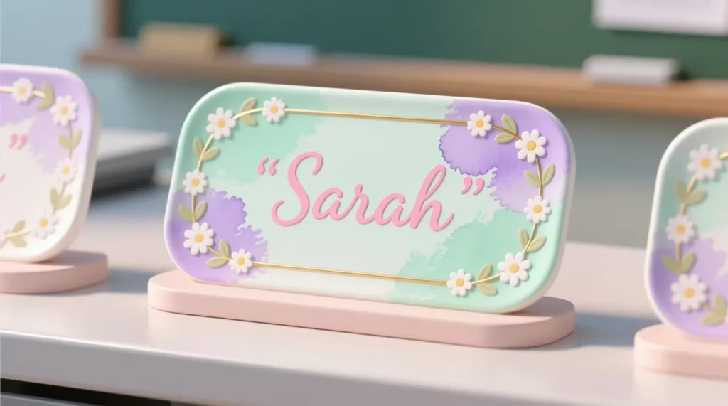 Cute Name Plates for Desks