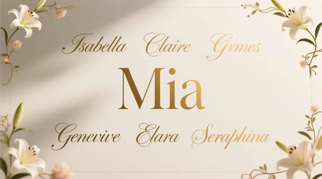 Elegant Middle Names for Mia