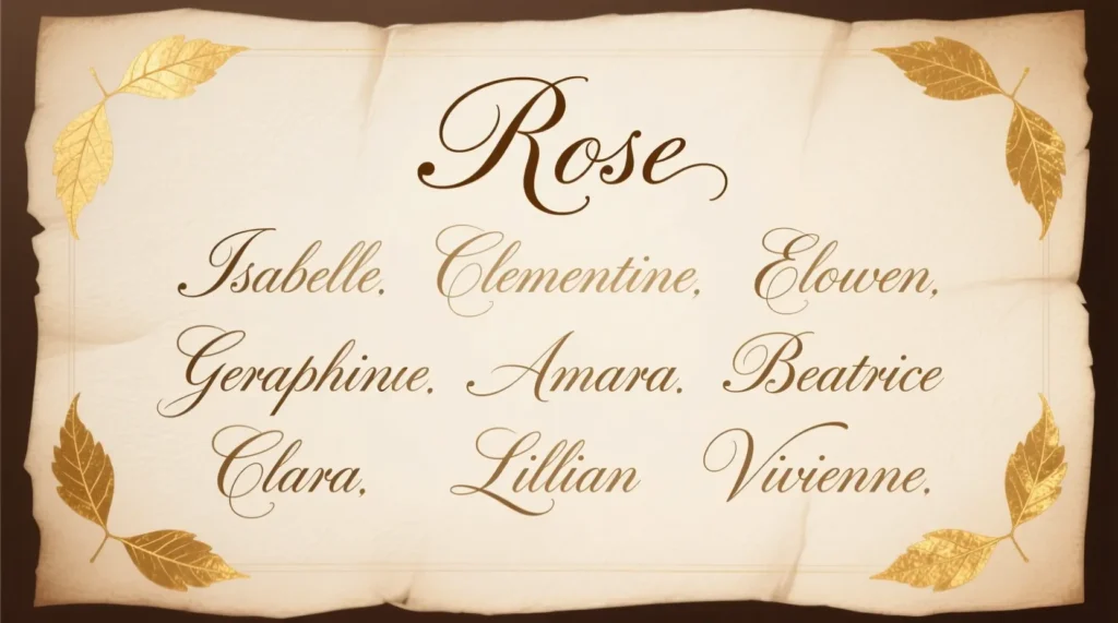 Elegant Middle Names for Rose