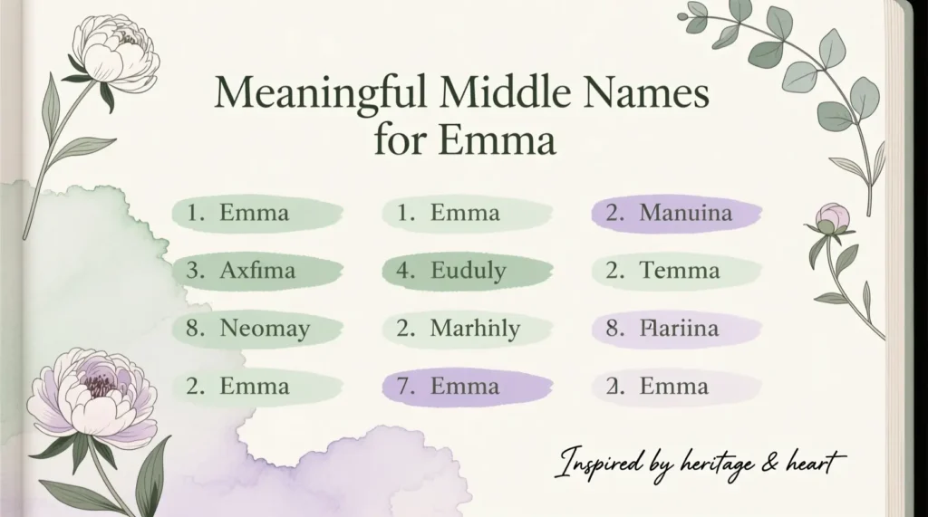 Meaningful Middle Names for Emma