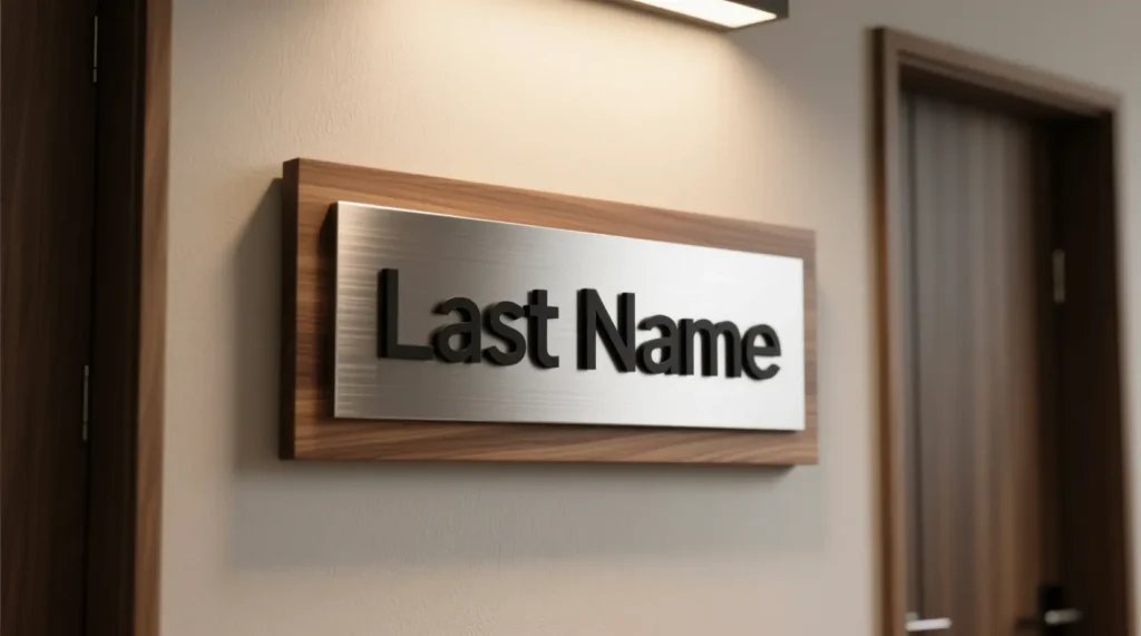 Modern Last Name Sign Ideas