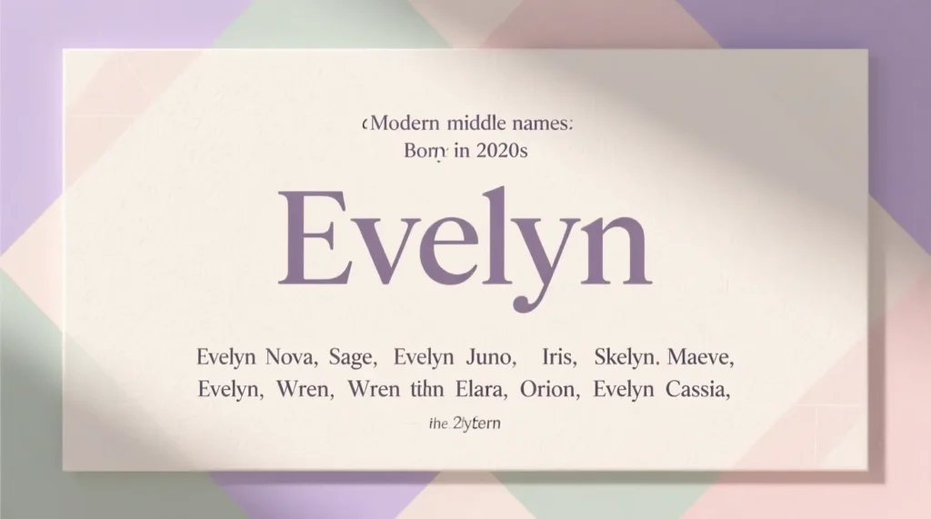 Modern Middle Names for Evelyn