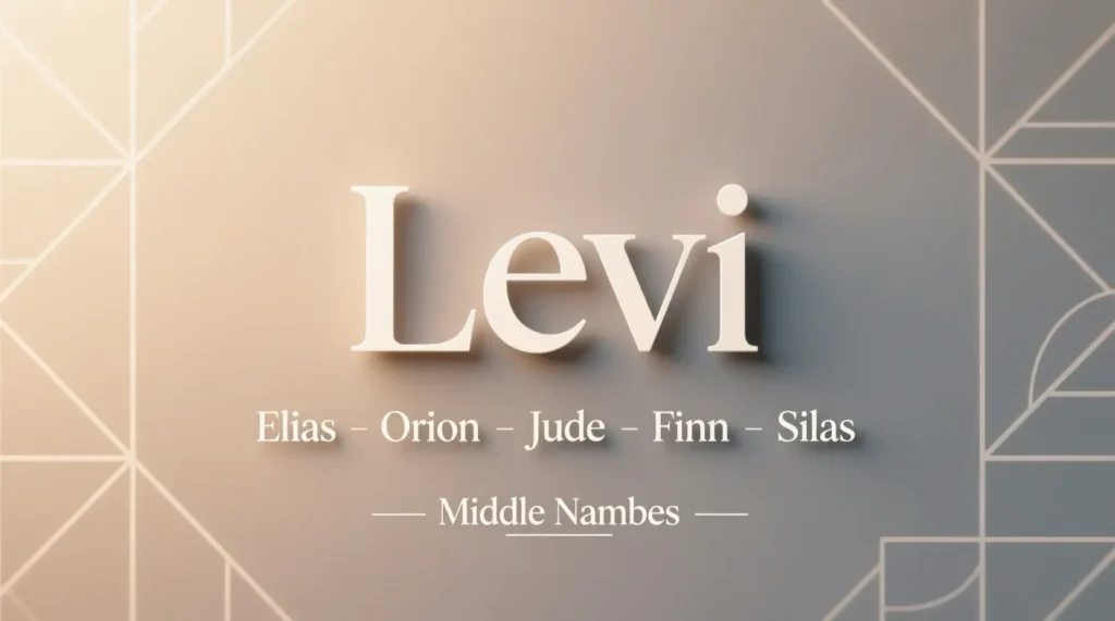 Modern Middle Names for Levi
