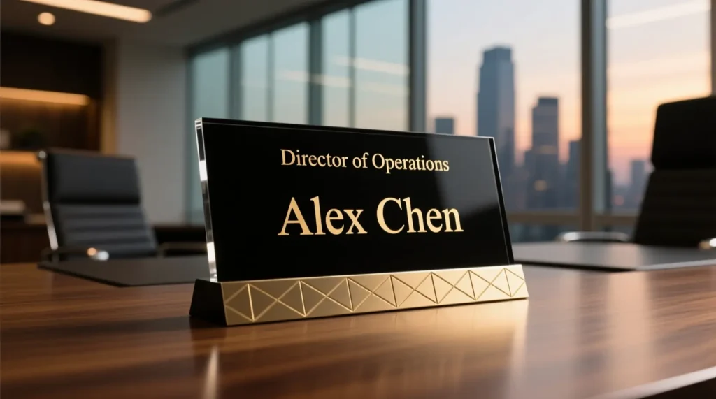 Professional Name Plates for Desks