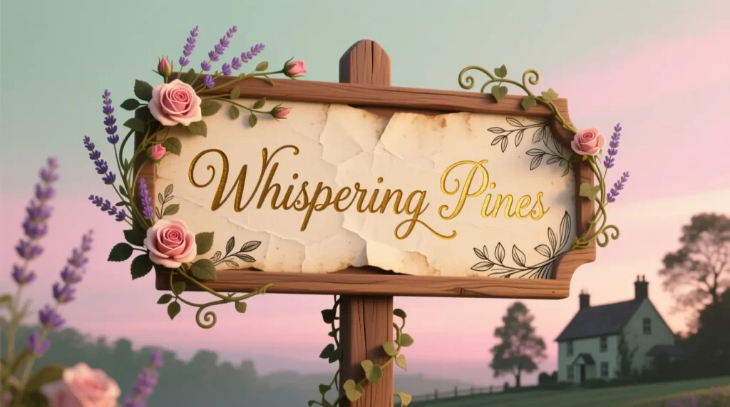 Romantic House Name Signs 