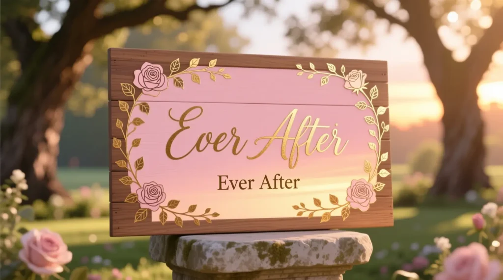 Romantic Last Name Sign Ideas