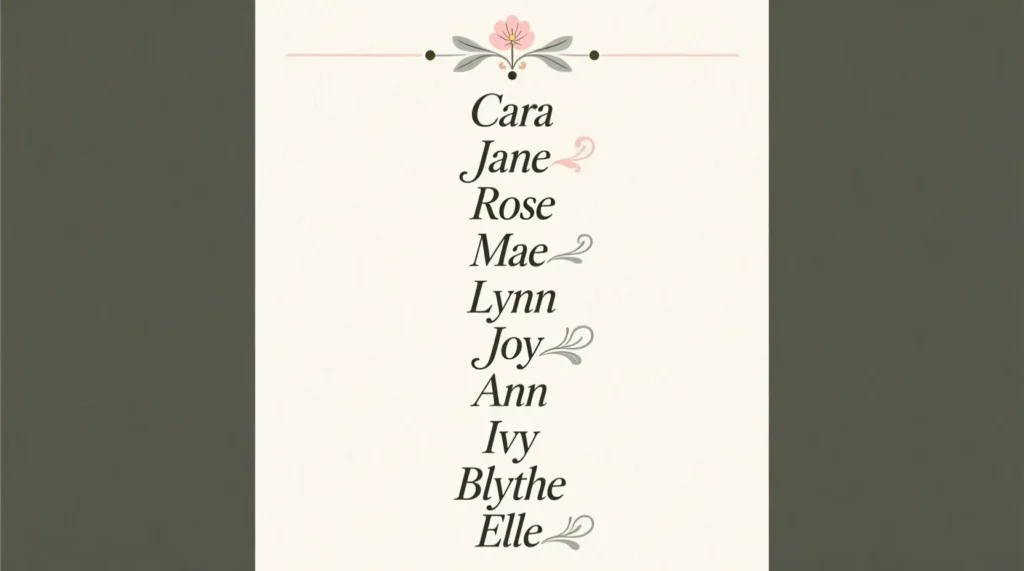 Short Middle Names for Evelyn