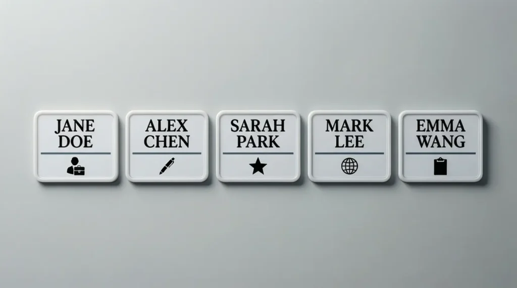  Classic Name Badges
