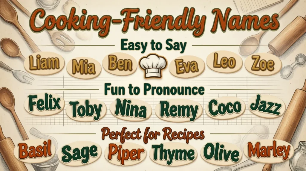 Cooking-Friendly Names 