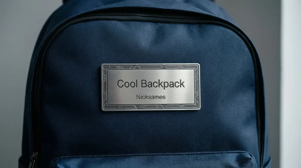 Cool Backpack Name Tag Nicknames