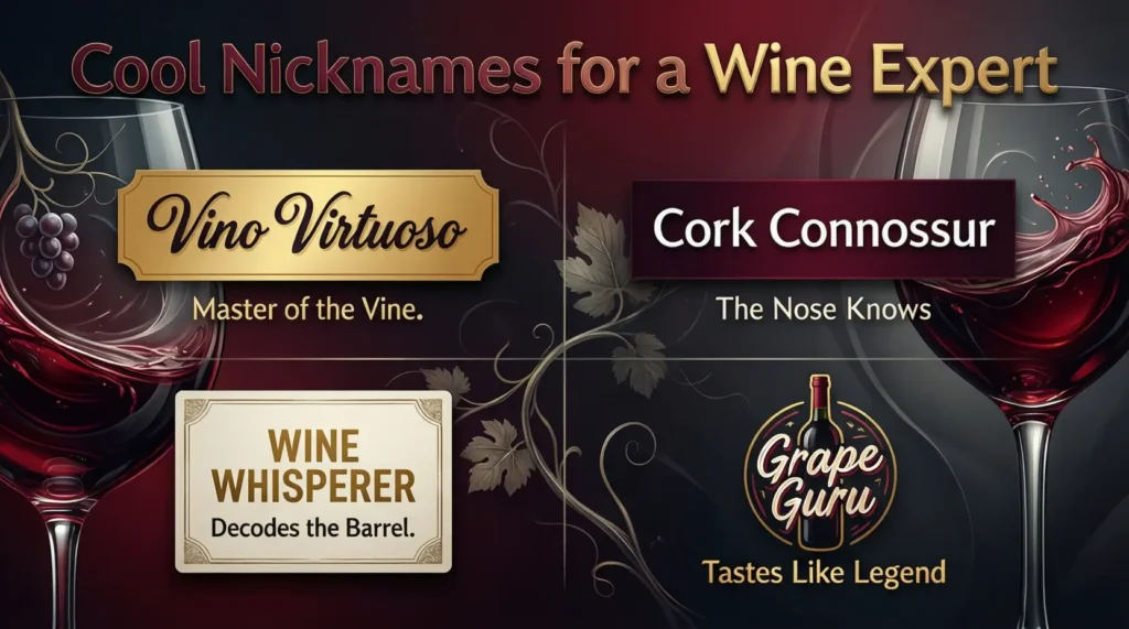 Cool Nicknames for a Wine Expert