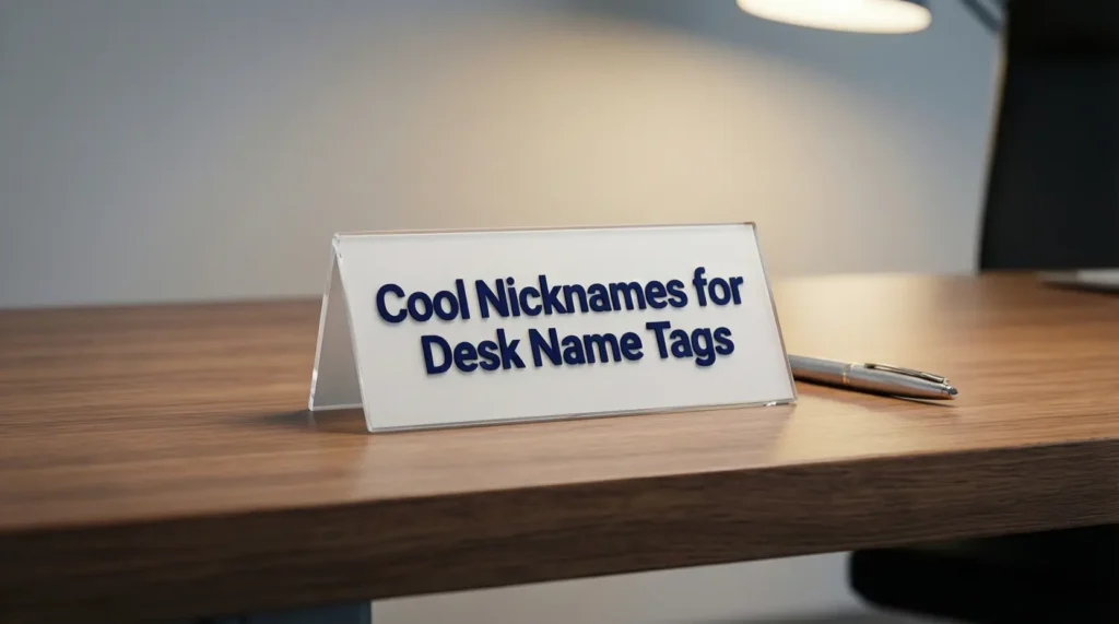 Cool Nicknames for Desk Name Tags 