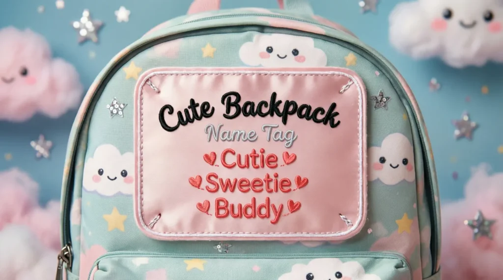 Cute Backpack Name Tag Nicknames