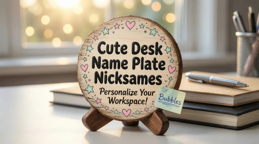 Cute Desk Name Plate Nicknames