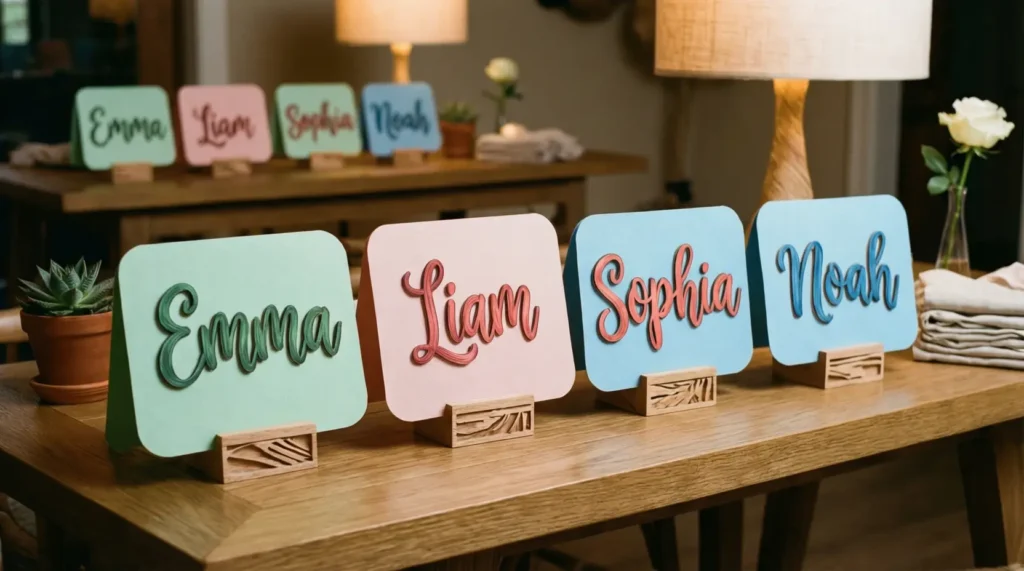 Cute Name Tents for Tables 