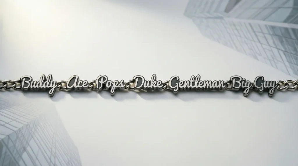 Cute Nicknames for Custom Name Chain for Men