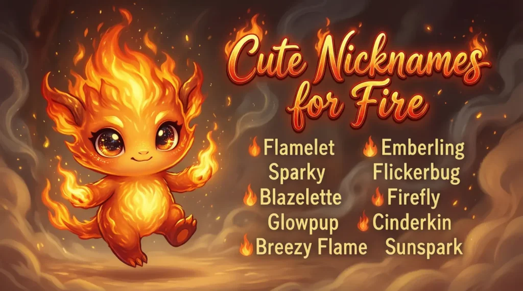 Cute Nicknames for Fire 