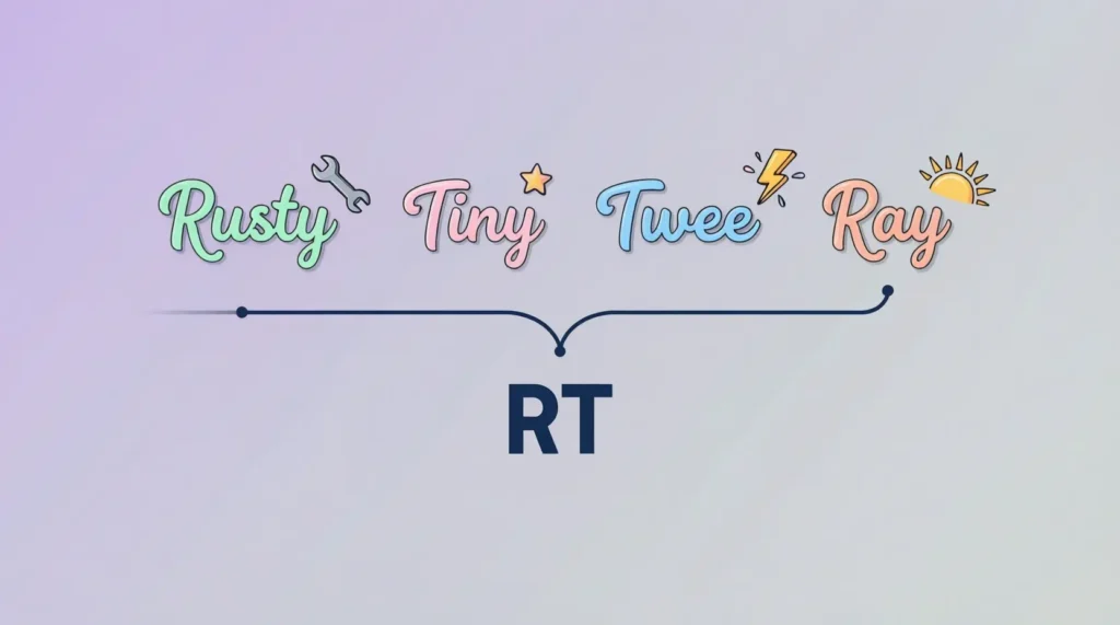 Cute Nicknames for Line Segment RT