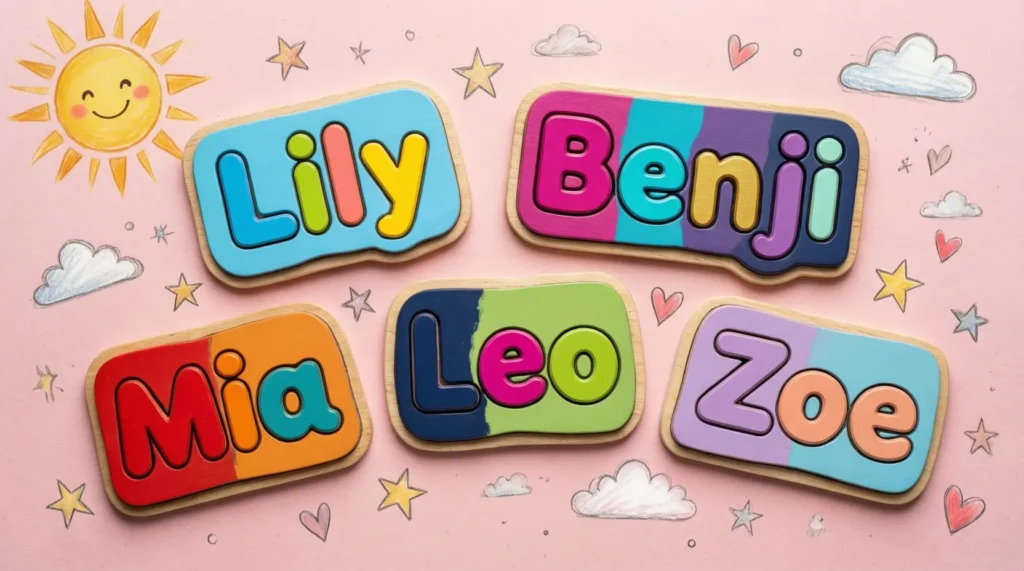 Cute Nicknames for Toddler Name Puzzles