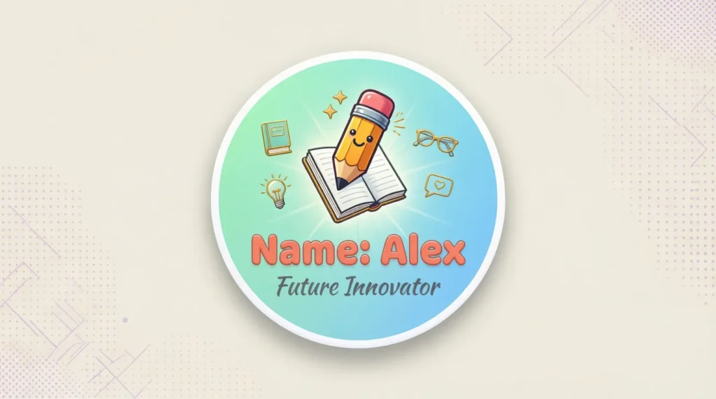 Educational Name Tag Ideas