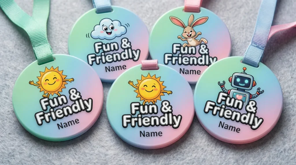  Fun & Friendly Name Badges