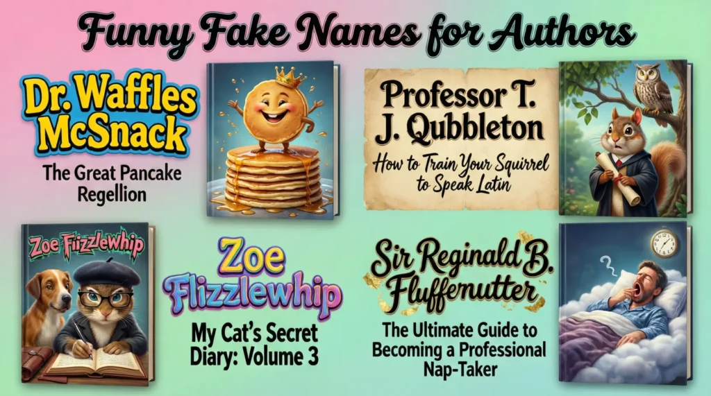 Funny Fake Names for Authors
