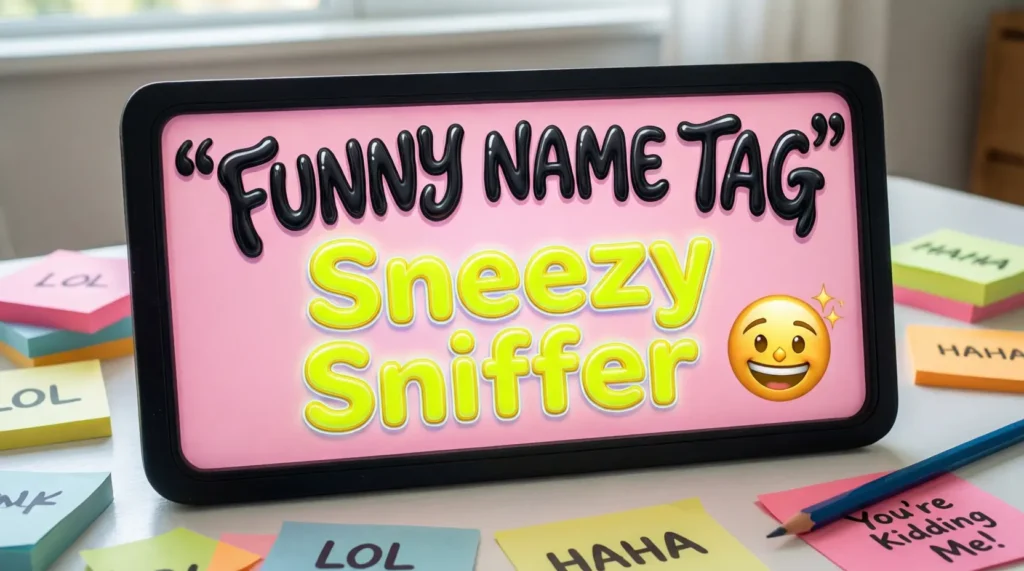 Funny Name Tag Nicknames