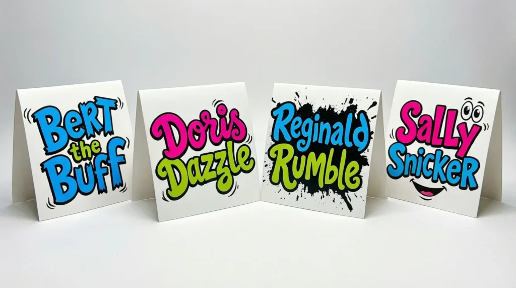 Funny Name Tents for Tables