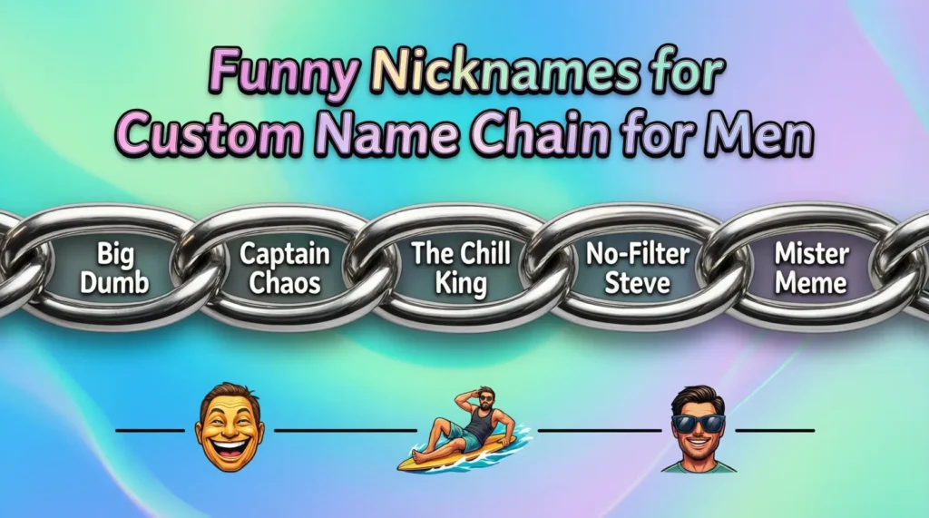 Funny Nicknames for Custom Name Chain for Men