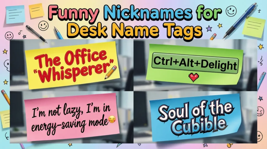 Funny Nicknames for Desk Name Tags 