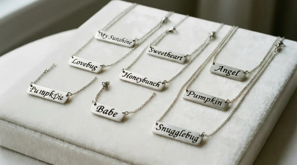 Funny Nicknames for Girlfriend Name Necklaces