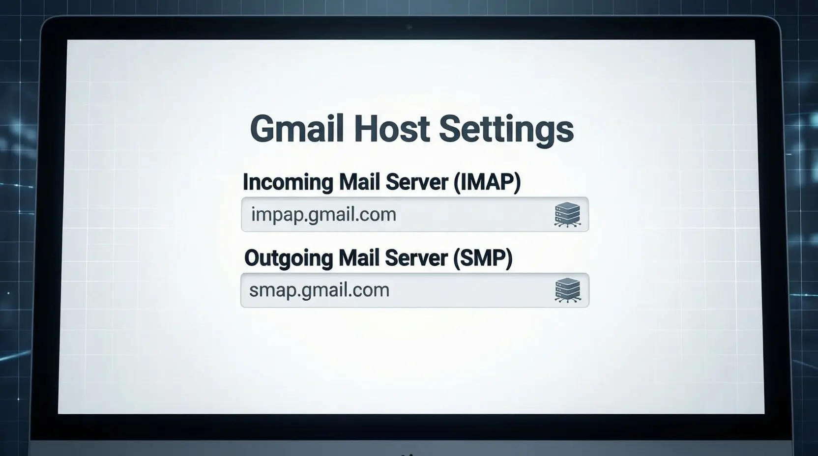 Gmail Host Name for Email