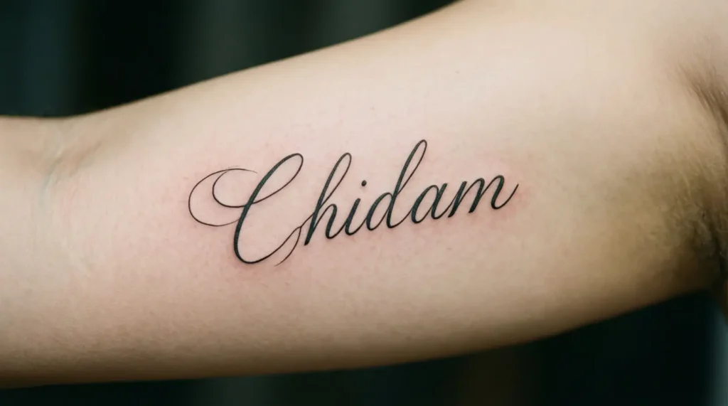 Minimalist Kids Name Tattoo Ideas