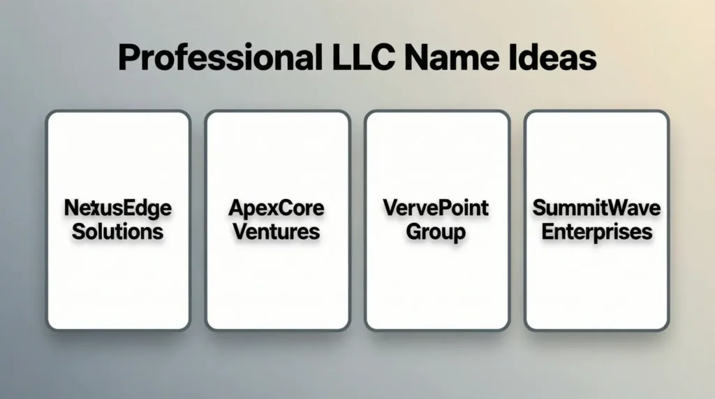 Professional LLC Name Ideas