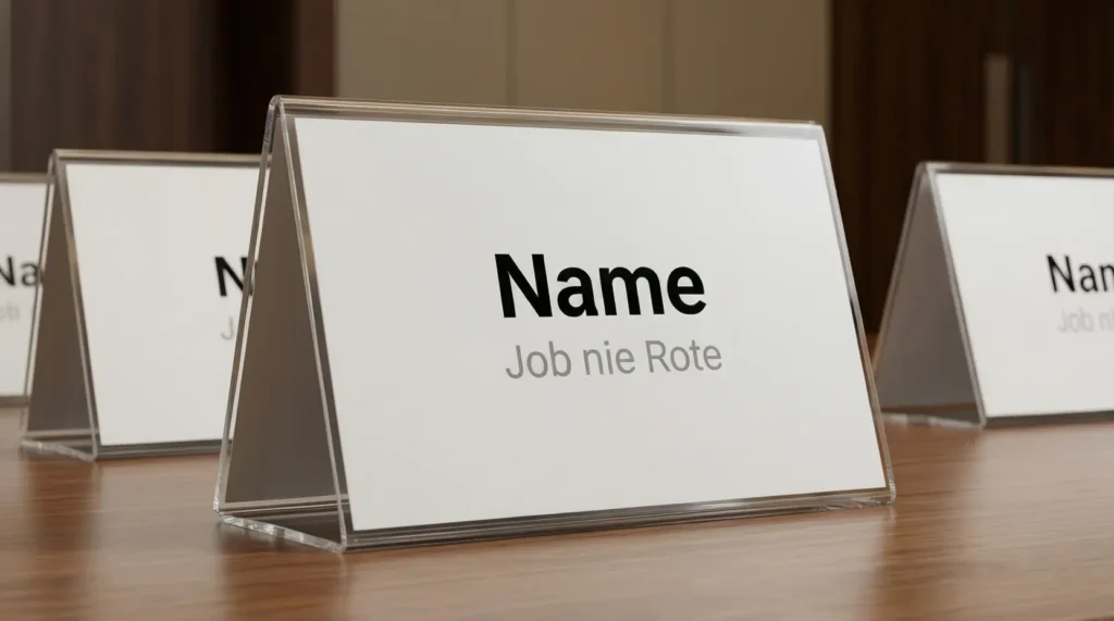 Professional Name Tents for Tables