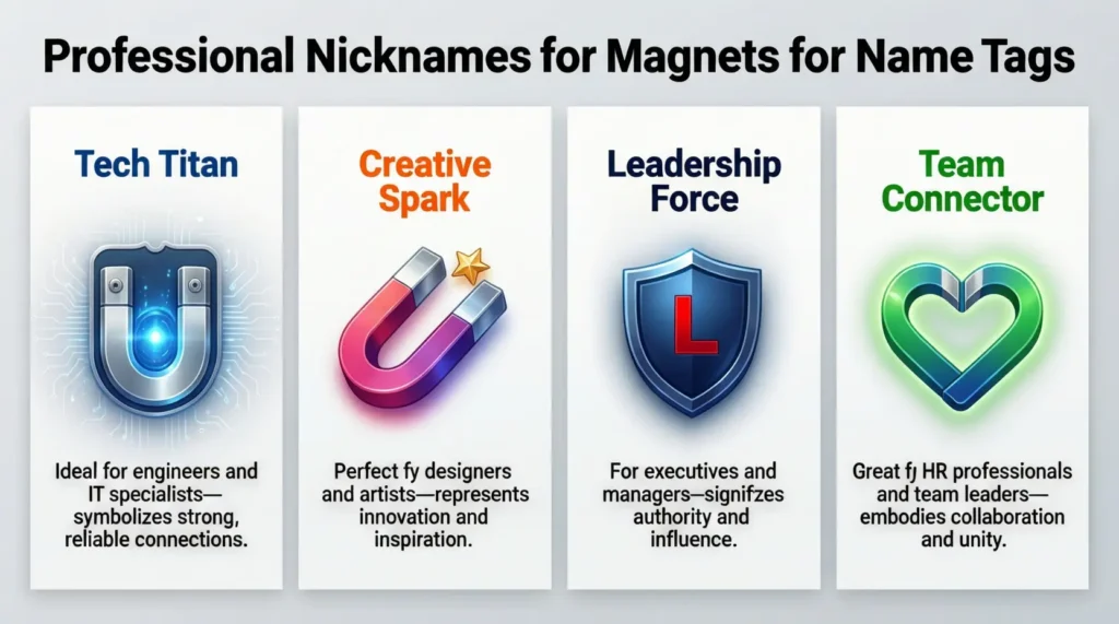Professional Nicknames for Magnets for Name Tags