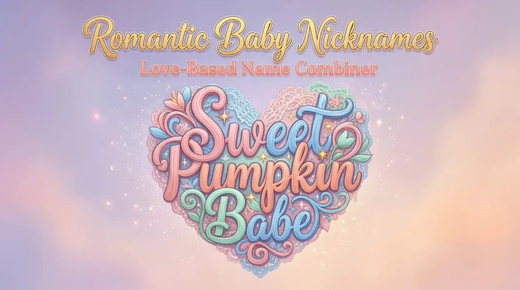 Romantic Baby Nicknames (Love-Based Name Combiner)
