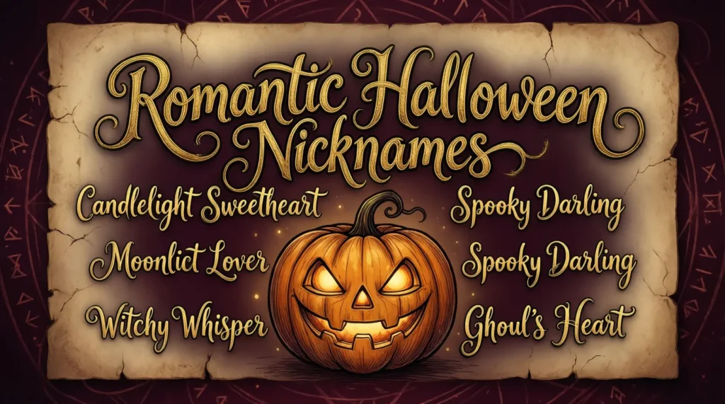  Romantic Halloween Nicknames