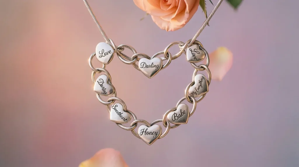 Romantic Name Chain Nicknames