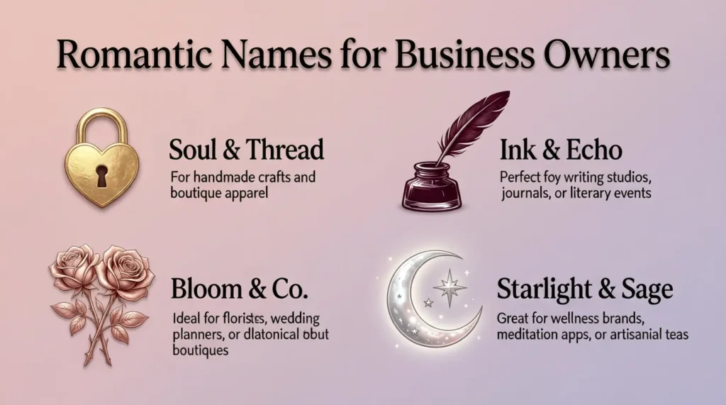 Romantic Names for Business Owner