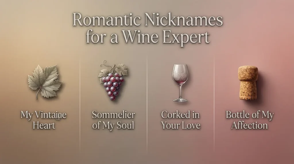 Romantic Nicknames for a Wine Expert 
