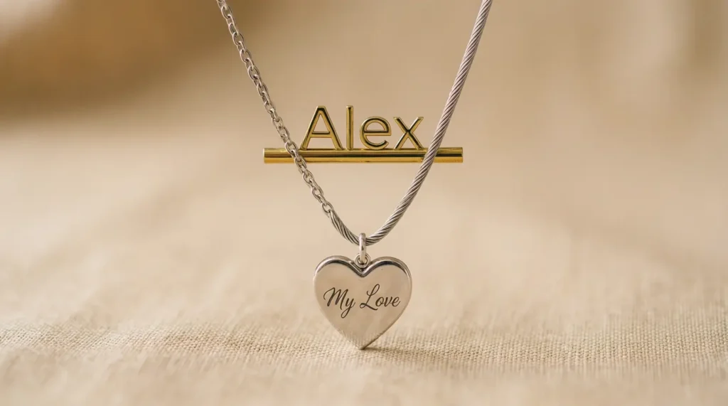 Romantic Nicknames for Custom Name Chain for Men