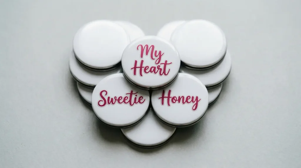 Romantic Nicknames for Magnets for Name Tags