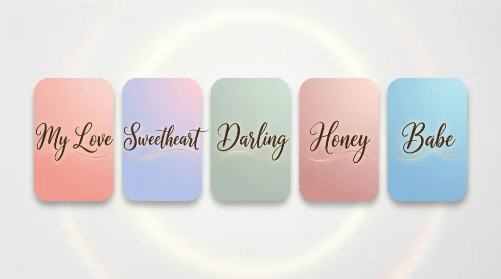 Romantic Nicknames for Name Badges