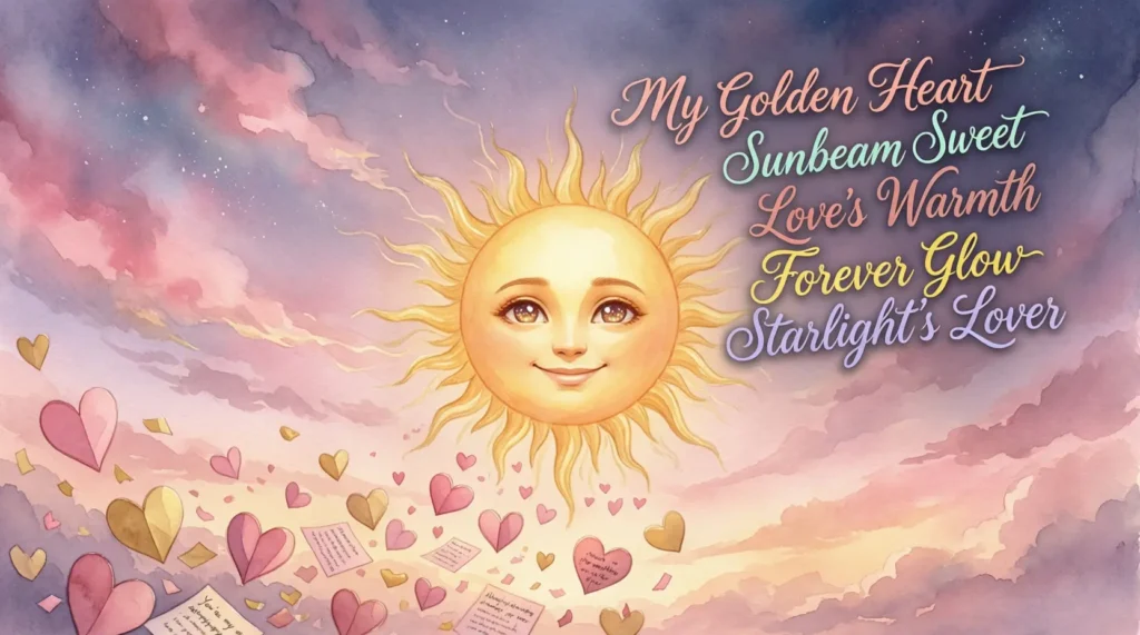 Romantic Nicknames for the Sun