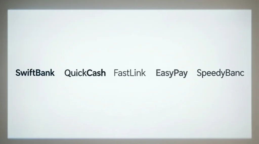 Short & Simple Bank Name Variations