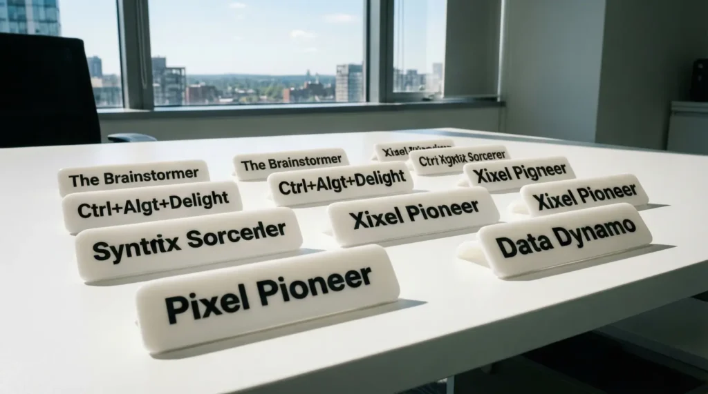 Smart Nicknames for Desk Name Tags 
