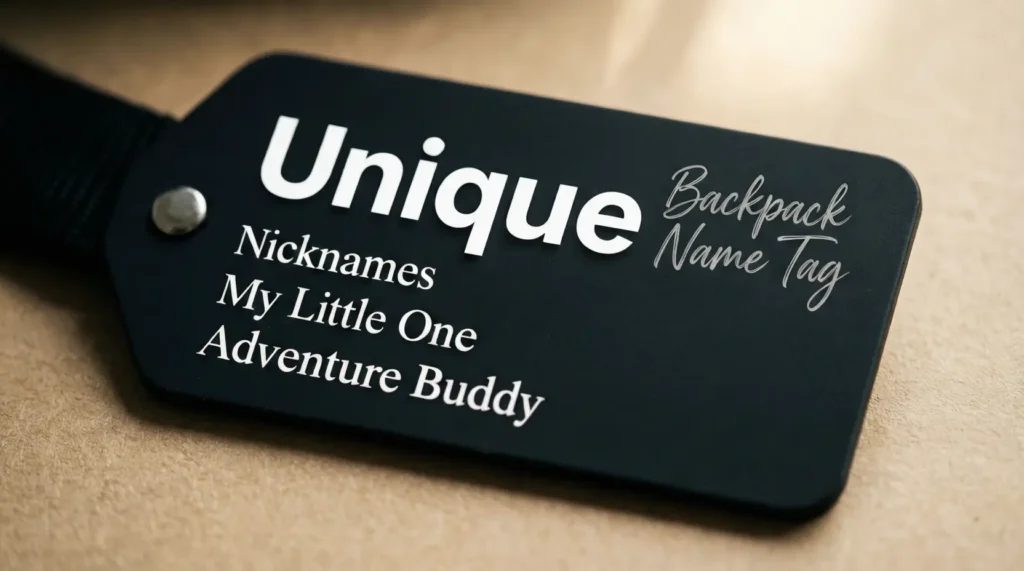 Unique Backpack Name Tag Nicknames